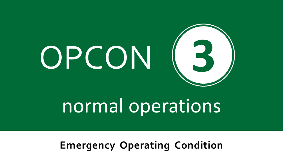 Emergency Operating Condition 5 - normal operations