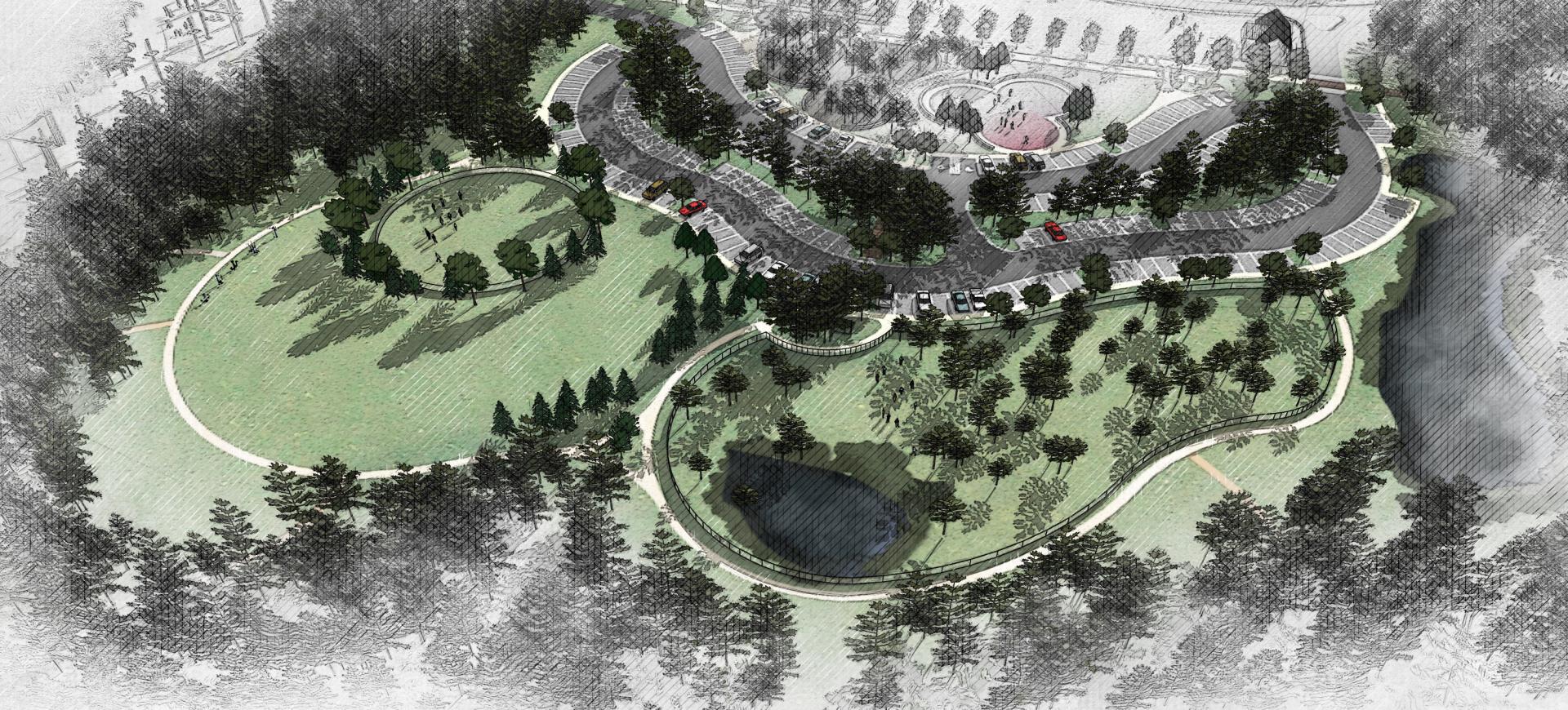 Rendering of the Proposed Dog Park